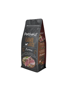 Petfield Premium Lamb e Rice 4kg - Crisdietética