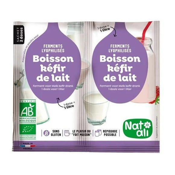 Preparado para Bebida Kefir de Leite 12g - Nat - Ali - Crisdietética