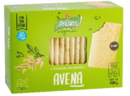 Tostas Ligeiras com Aveia Biológico 100g - Santiveri - Crisdietética