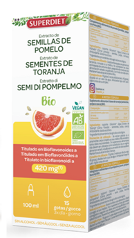 Extrato de Sementes de Toranja Bio 100ml- Superdiet - Crisdietética